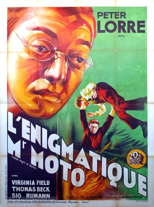 Think Fast, Mr. Moto - French Movie Poster