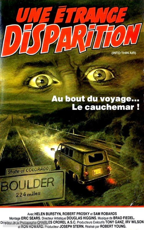 Into Thin Air - French VHS movie cover