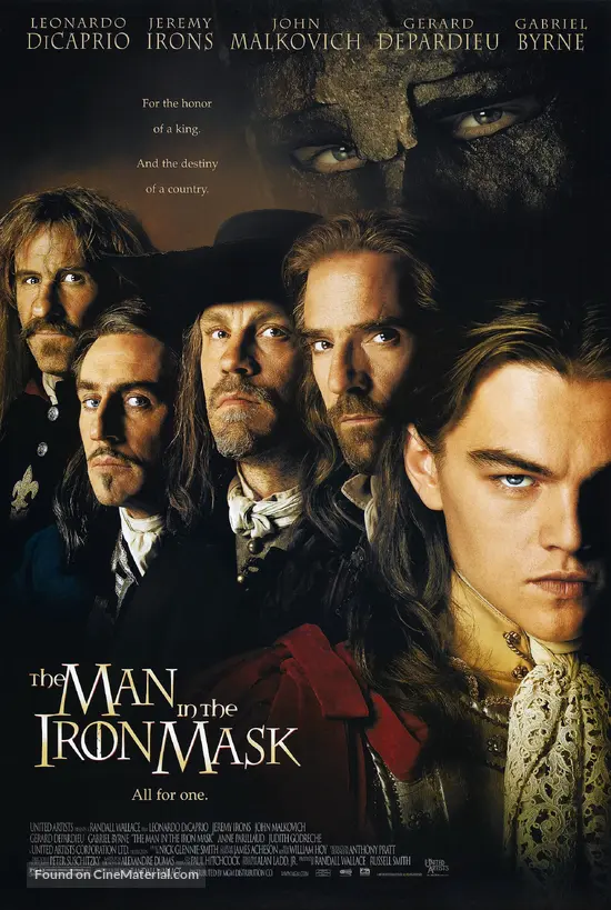 The Man In The Iron Mask (1998) movie poster The Man In The Iron Mask (1998) movie poster