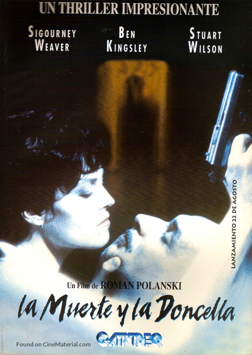 Death and the Maiden - Argentinian DVD movie cover