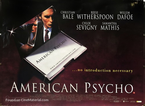 American Psycho - British Movie Poster