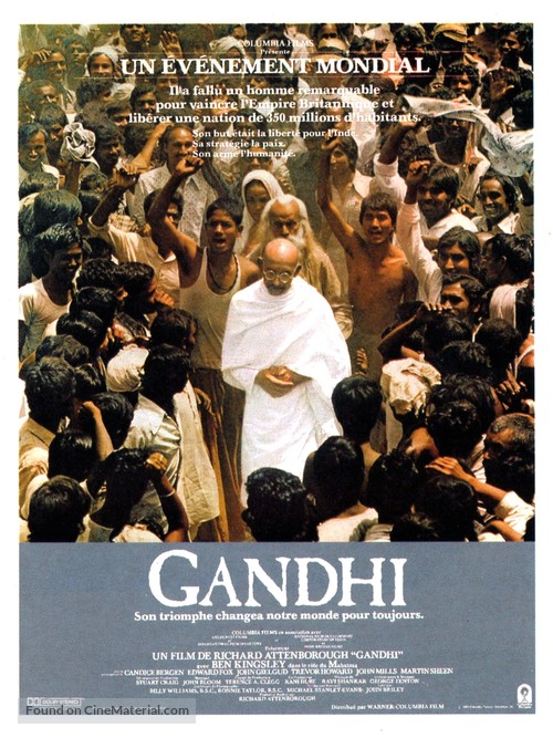 Gandhi - French Movie Poster