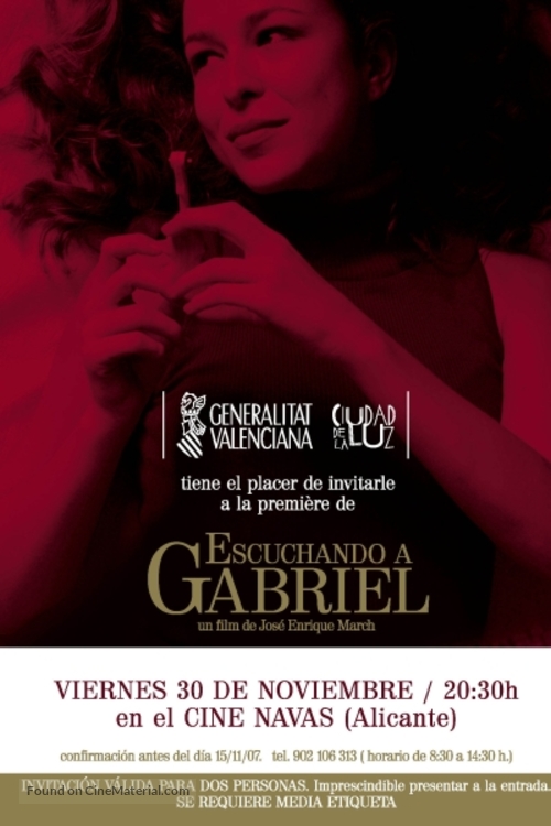 Escuchando a Gabriel - Spanish Movie Poster