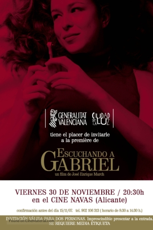 Escuchando a Gabriel - Spanish Movie Poster