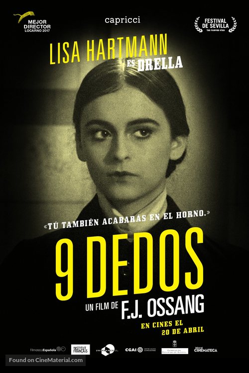 9 doigts - Spanish Movie Poster