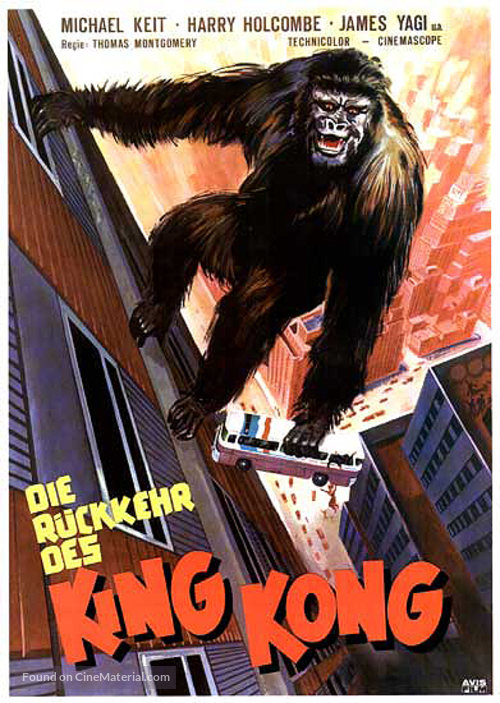 King Kong Vs Godzilla - German Movie Poster