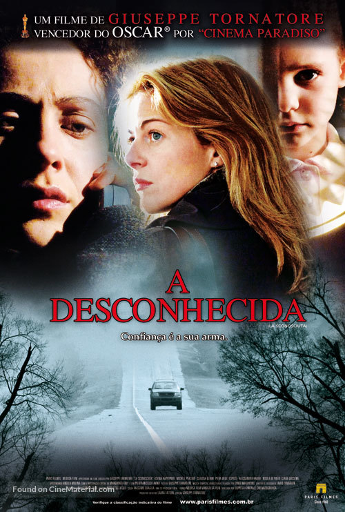La sconosciuta - Brazilian Movie Poster