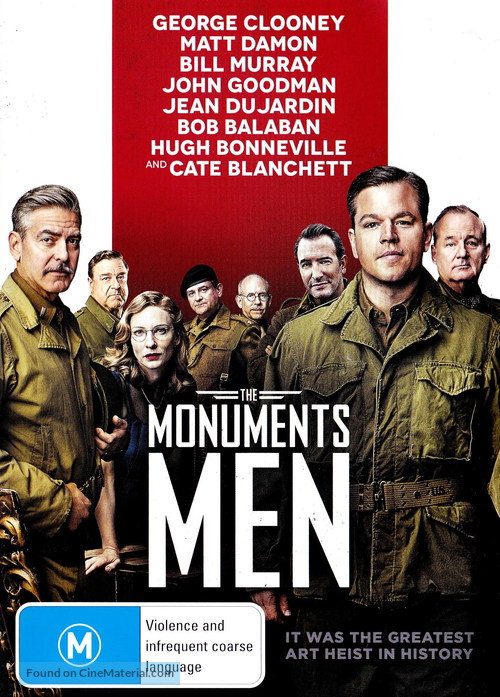 The Monuments Men - Australian DVD movie cover