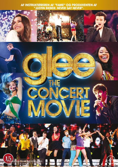 Glee: The 3D Concert Movie - Danish DVD movie cover