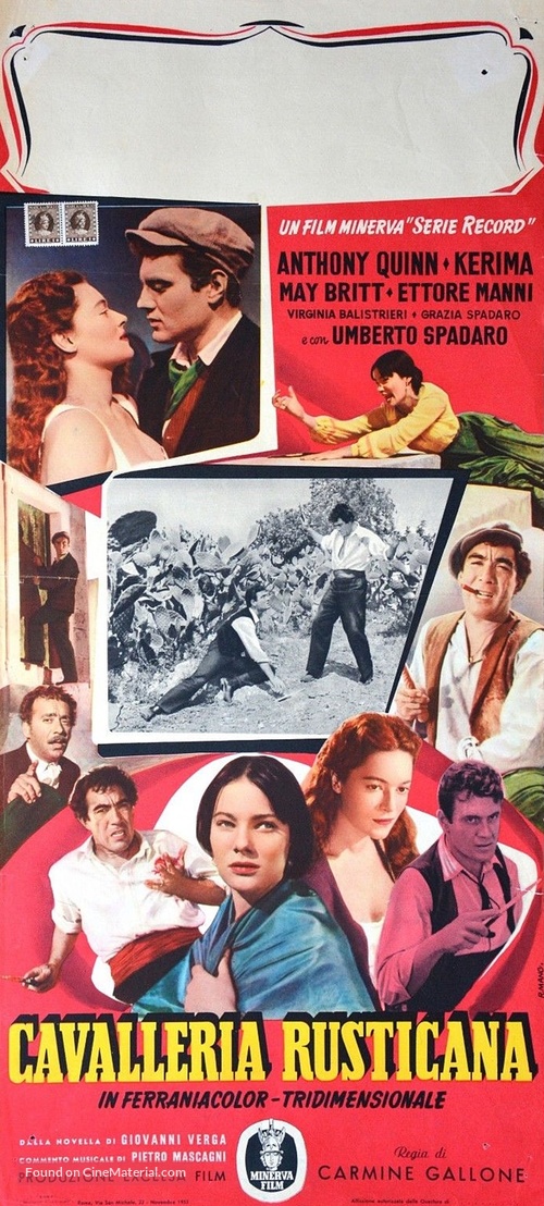 Cavalleria rusticana - Italian Movie Poster