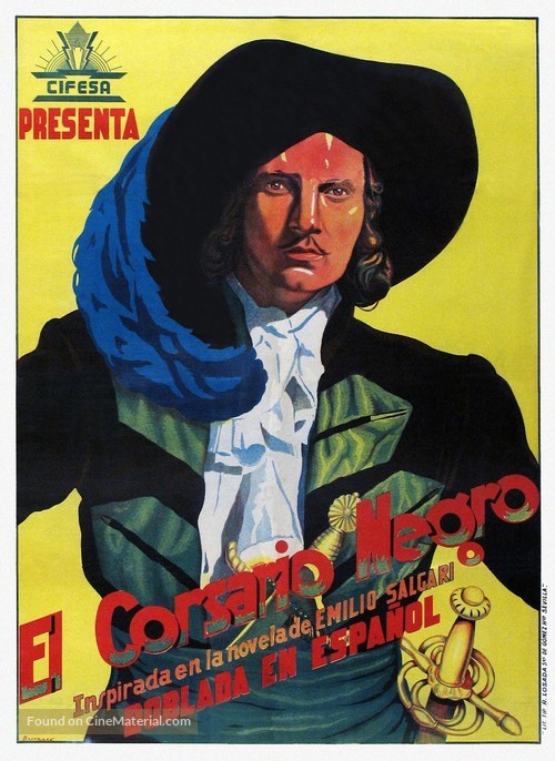 Il corsaro nero - Spanish Movie Poster