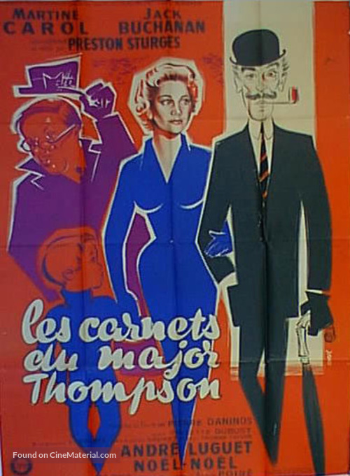 Les carnets du Major Thompson - French Movie Poster