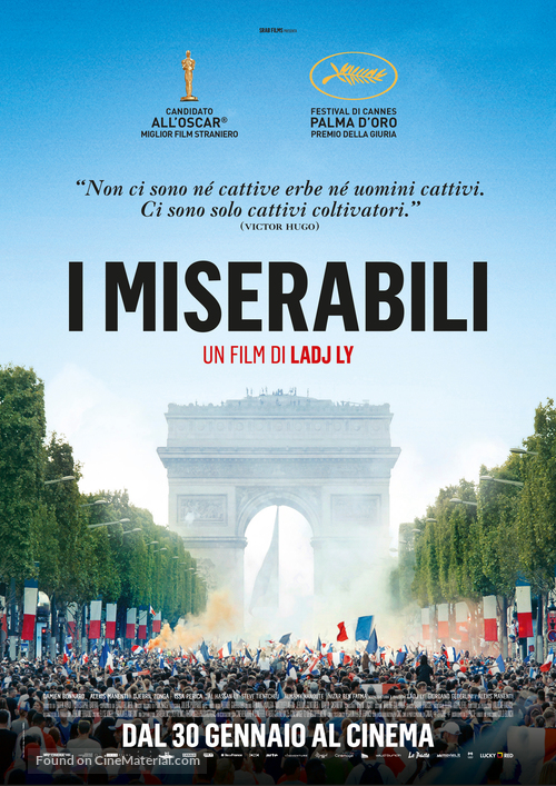 Les mis&eacute;rables - Italian Movie Poster