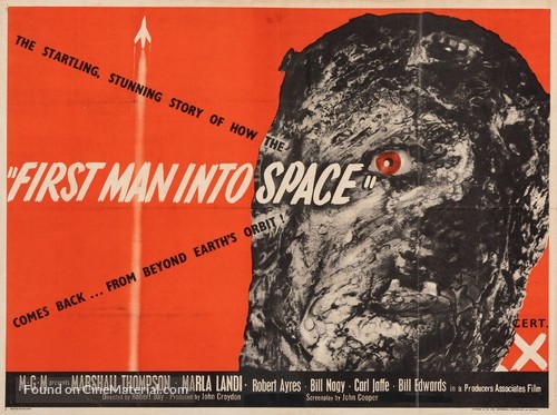 First Man Into Space - British Movie Poster