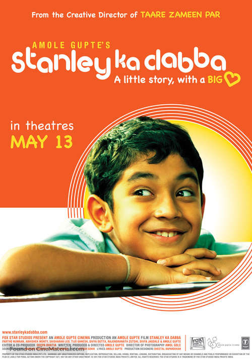 Stanley Ka Dabba - Indian Movie Poster