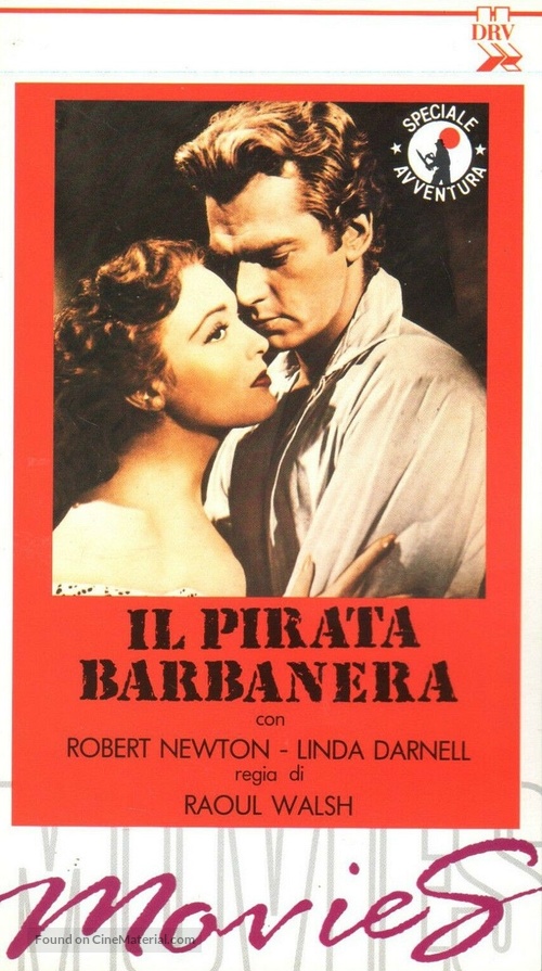 Blackbeard, the Pirate - Italian VHS movie cover