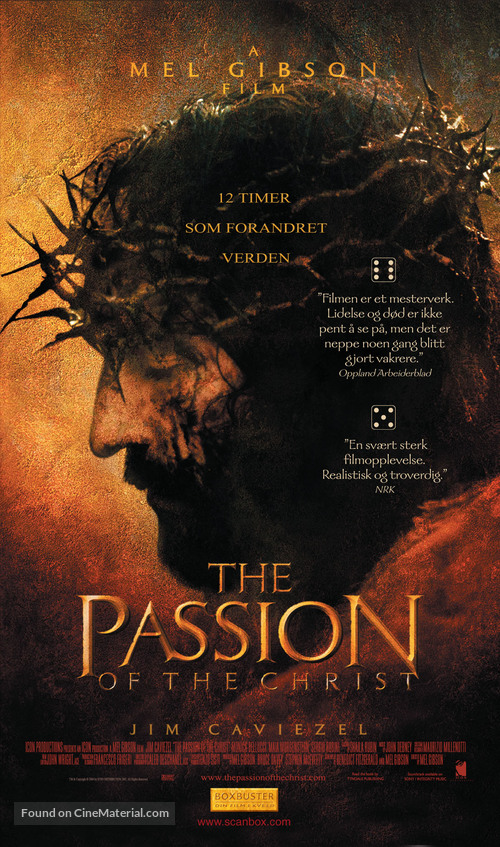 The Passion of the Christ - Norwegian VHS movie cover