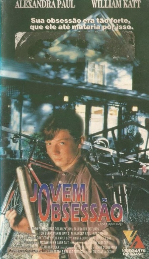 The Paper Boy - Brazilian VHS movie cover