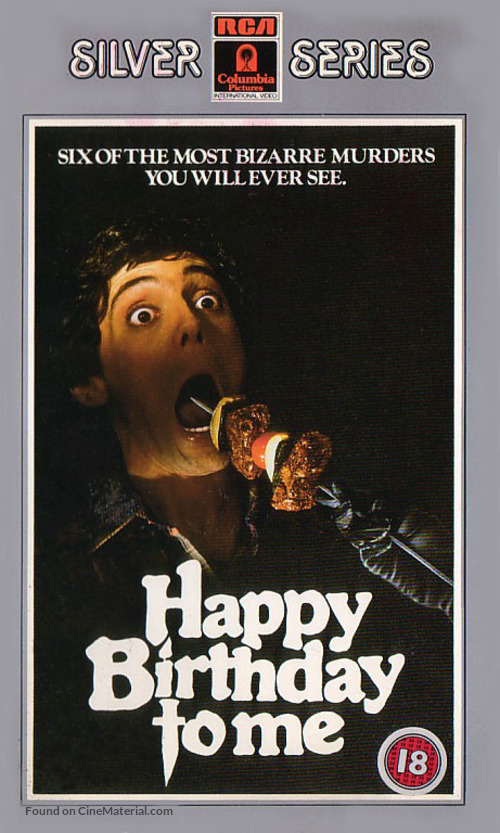 Happy Birthday to Me - British VHS movie cover