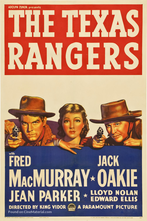 The Texas Rangers - Theatrical movie poster