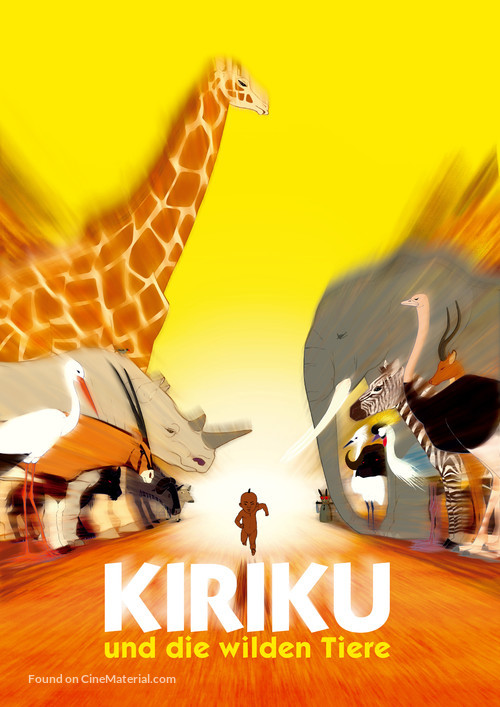 Kirikou et les b&ecirc;tes sauvages - German Movie Poster
