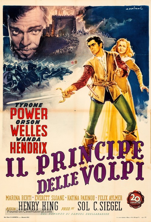 Prince of Foxes - Italian Movie Poster