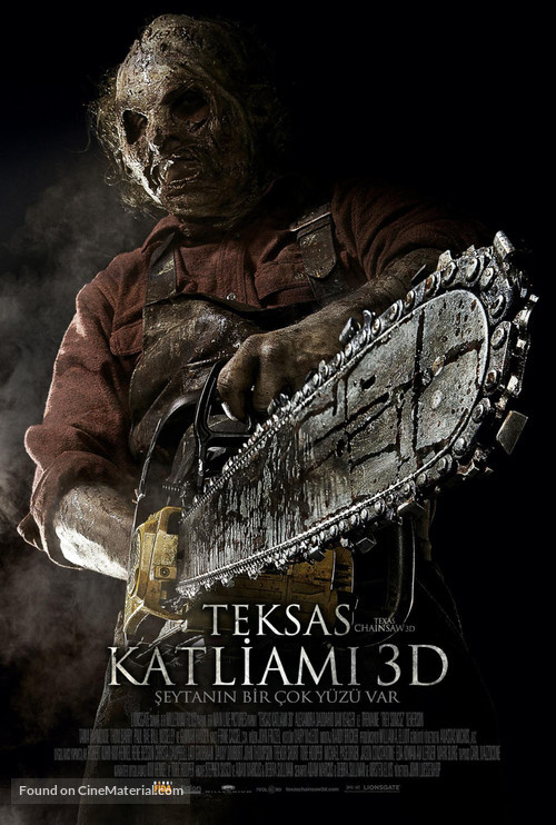 Texas Chainsaw Massacre 3D - Turkish Movie Poster