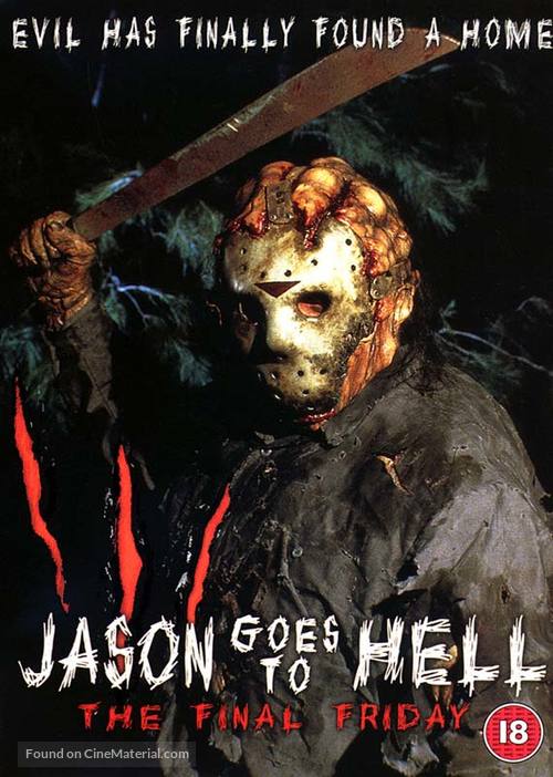 Jason Goes to Hell: The Final Friday - British DVD movie cover
