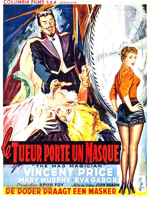 The Mad Magician - Belgian Movie Poster