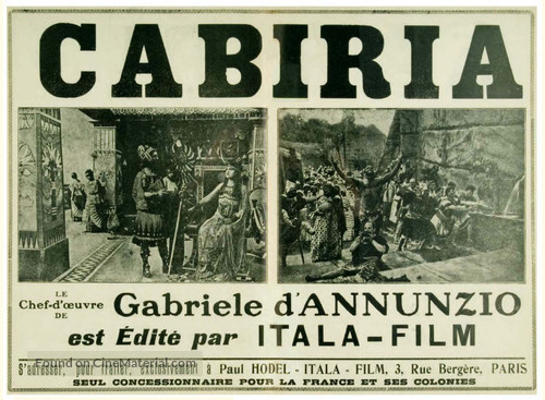 Cabiria - French poster