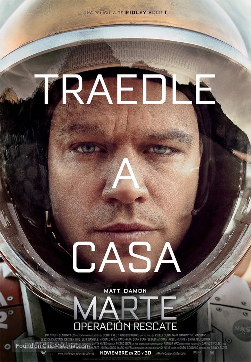 The Martian - Spanish Movie Poster
