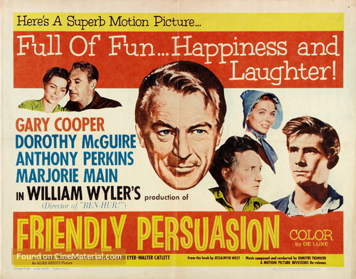 Friendly Persuasion - Re-release movie poster