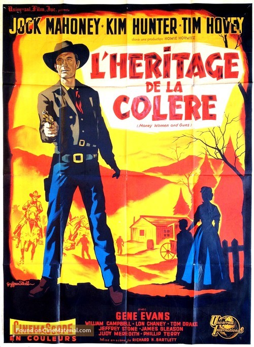 Money, Women and Guns - French Movie Poster