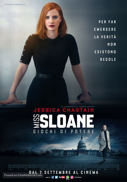 Miss Sloane - Italian Movie Poster
