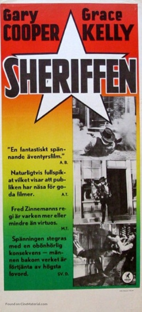 High Noon - Swedish Movie Poster