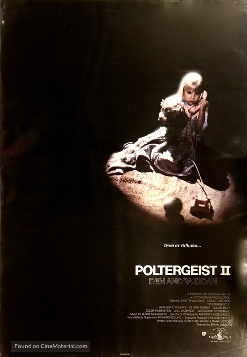 Poltergeist II: The Other Side - Swedish Movie Poster