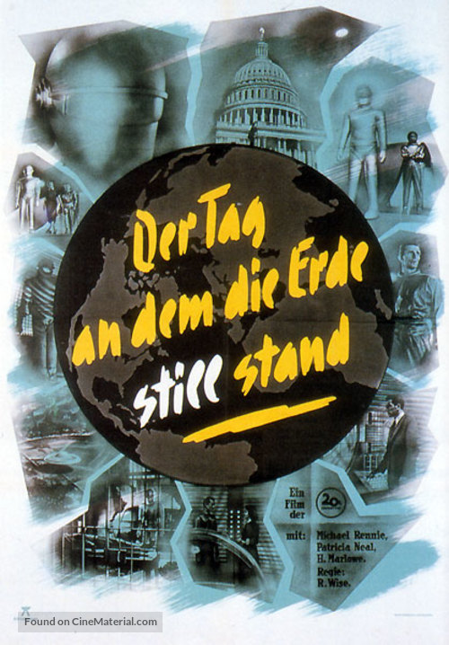 The Day the Earth Stood Still - German Movie Poster