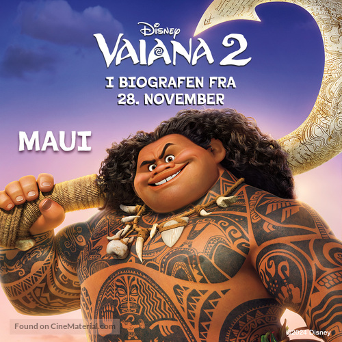 Moana 2 - Danish Movie Poster