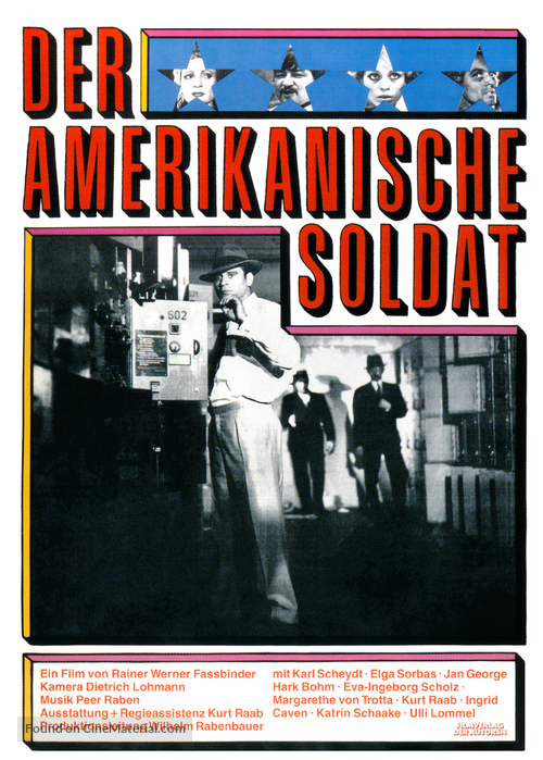 Amerikanische Soldat, Der - German Movie Poster