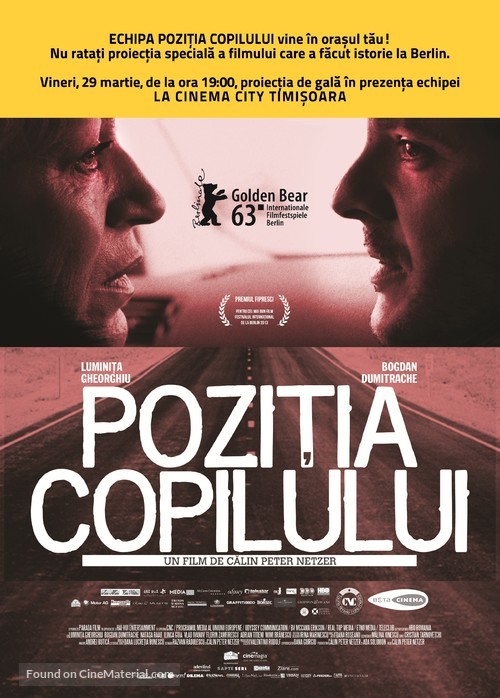 Pozitia copilului - Romanian Movie Poster