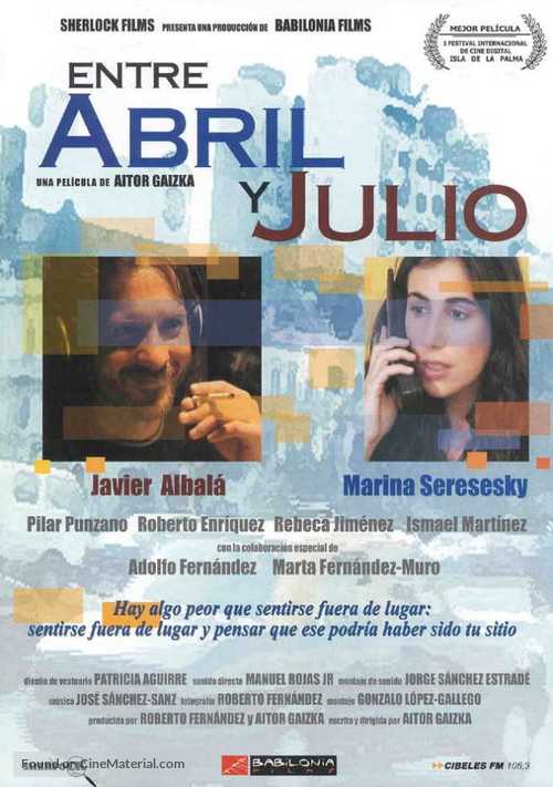 Entre abril y julio - Spanish poster