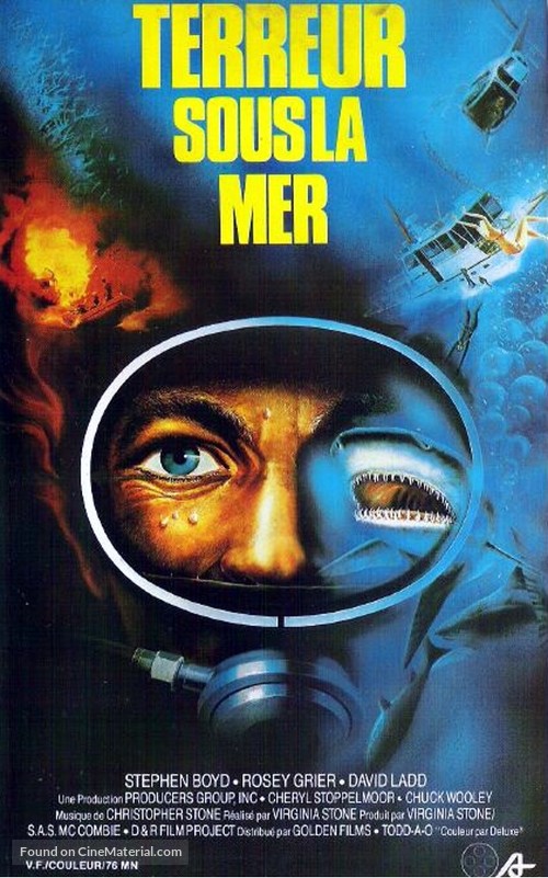 Evil in the Deep - French VHS movie cover