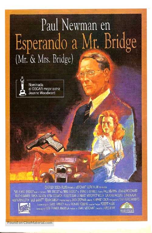Mr. &amp; Mrs. Bridge - Spanish VHS movie cover