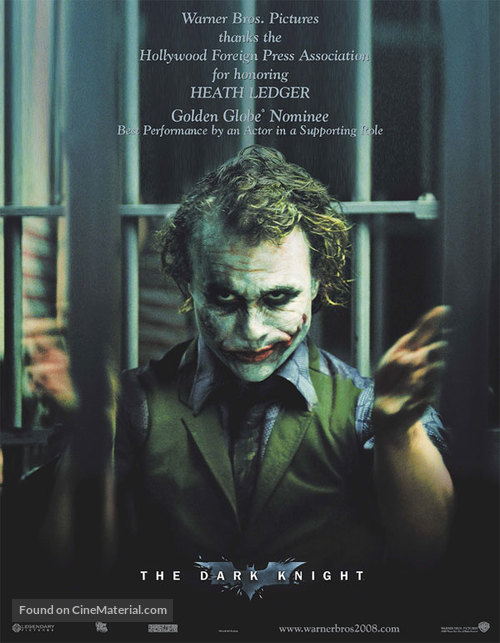 The Dark Knight - For your consideration movie poster