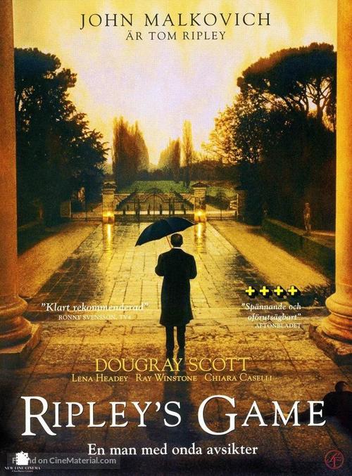 Ripley&#039;s Game - Swedish DVD movie cover
