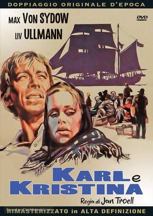 Utvandrarna - Italian DVD movie cover