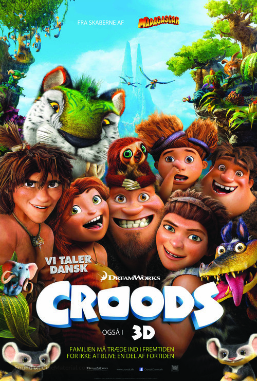 The Croods - Danish Movie Poster