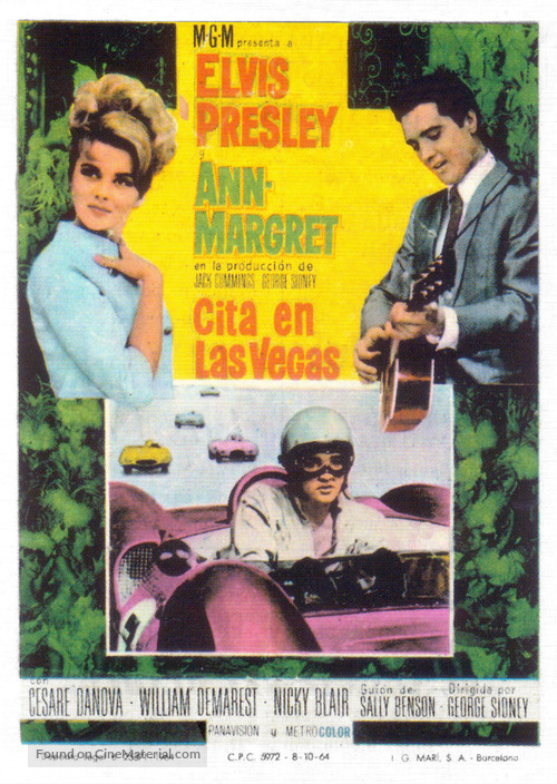 Viva Las Vegas - Spanish Movie Poster