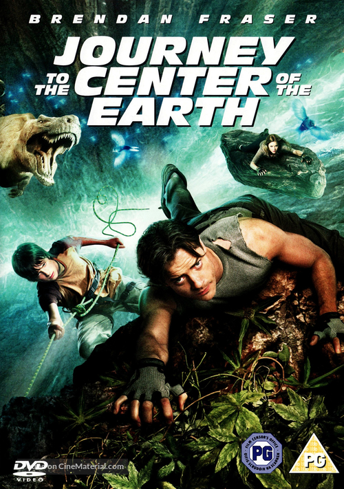 Journey to the Center of the Earth - British DVD movie cover