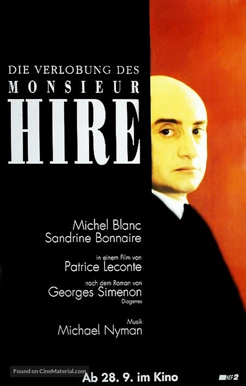 Monsieur Hire - German Movie Poster